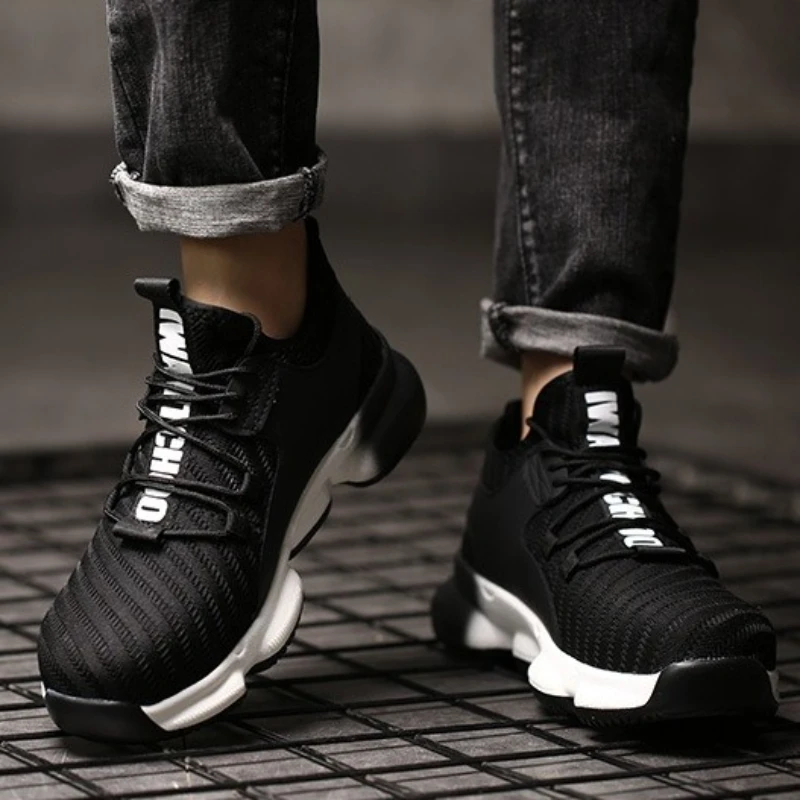 

Men Safety Shoes Steel Toe Sneakers Anti-smash Industrial Work Shoes Lightweight Puncture Proof Work Man Safety Boots Male Boot