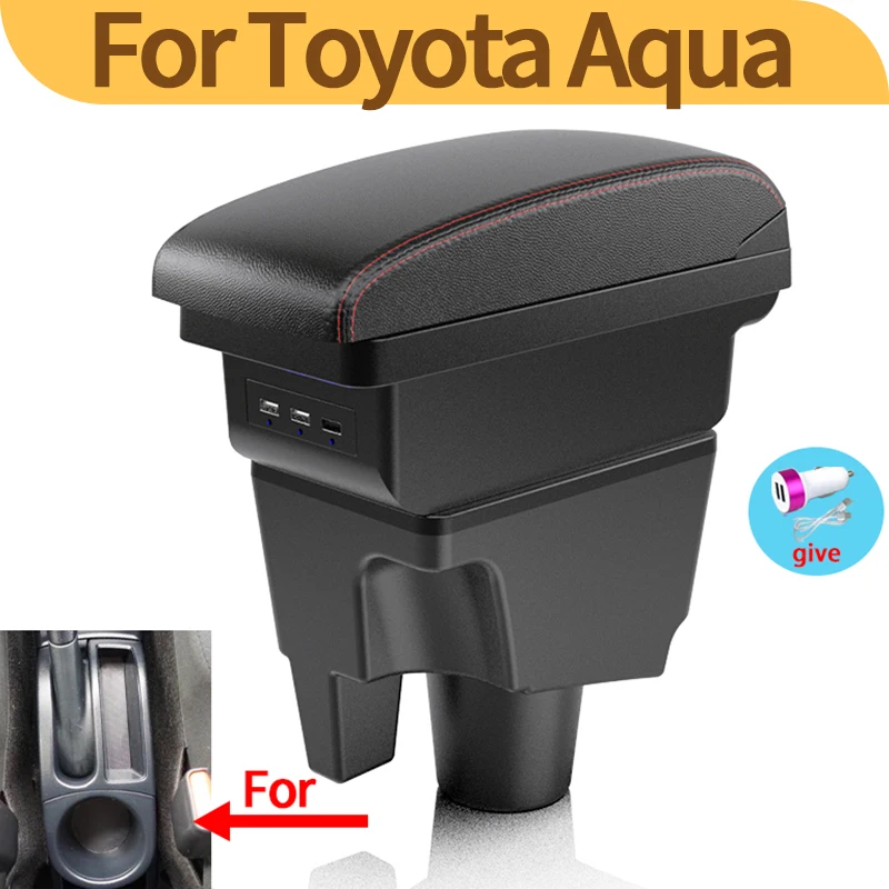 

For Toyota Aqua armrest Toyota Prius C Aqua car center console storage box dedicated interior modification car accessories