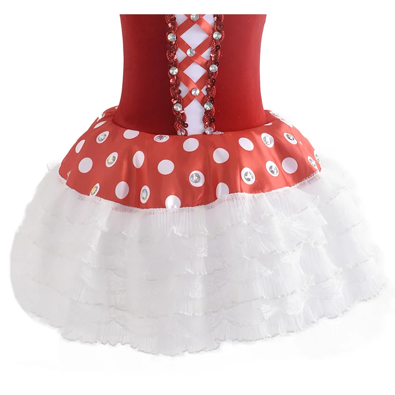 Robe Tutu de ballerine rouge Giselle, longue Costume de danse pour filles et femmes, robe de danse de Ballet pour spectacle sur scène