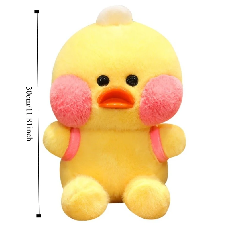 Pato Peluche Lalafanfan Anatra Peluche Simpatico Cartone Animato Anatra Gialla Peluche Bambola 30 cm Morbido Animale Anatra Bambola Bambini Regali di Festa