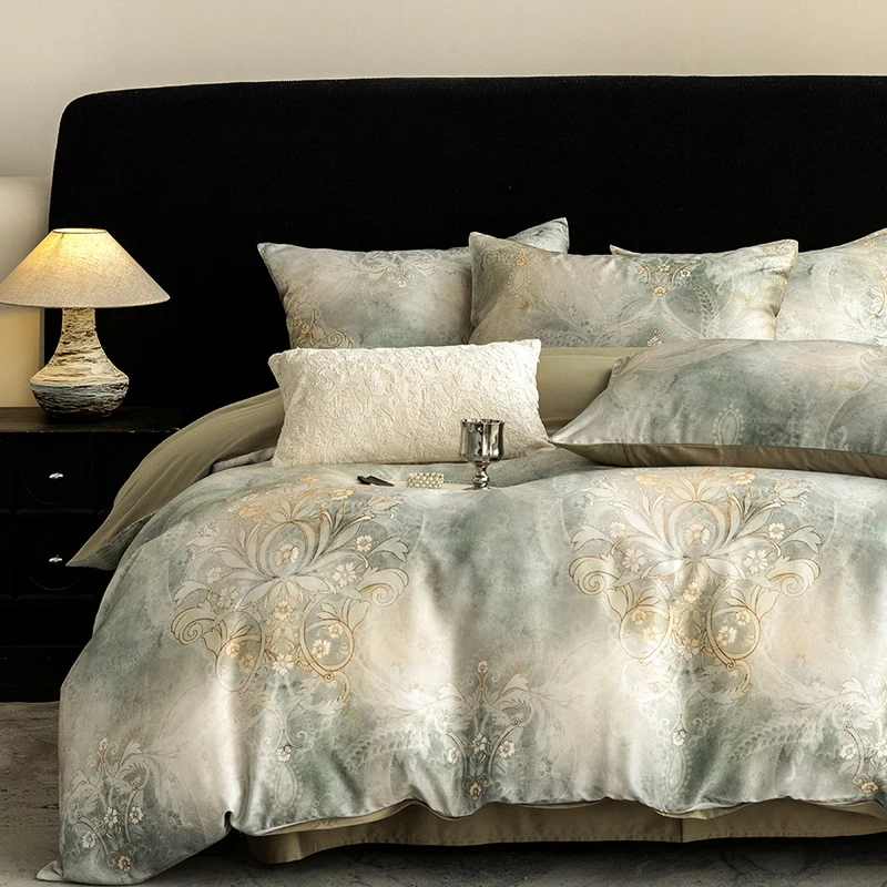 2025 New High - Quality Bed Linen Set, 100% Natural All - Cotton, Long - Staple Pima Cotton, Digital Printed