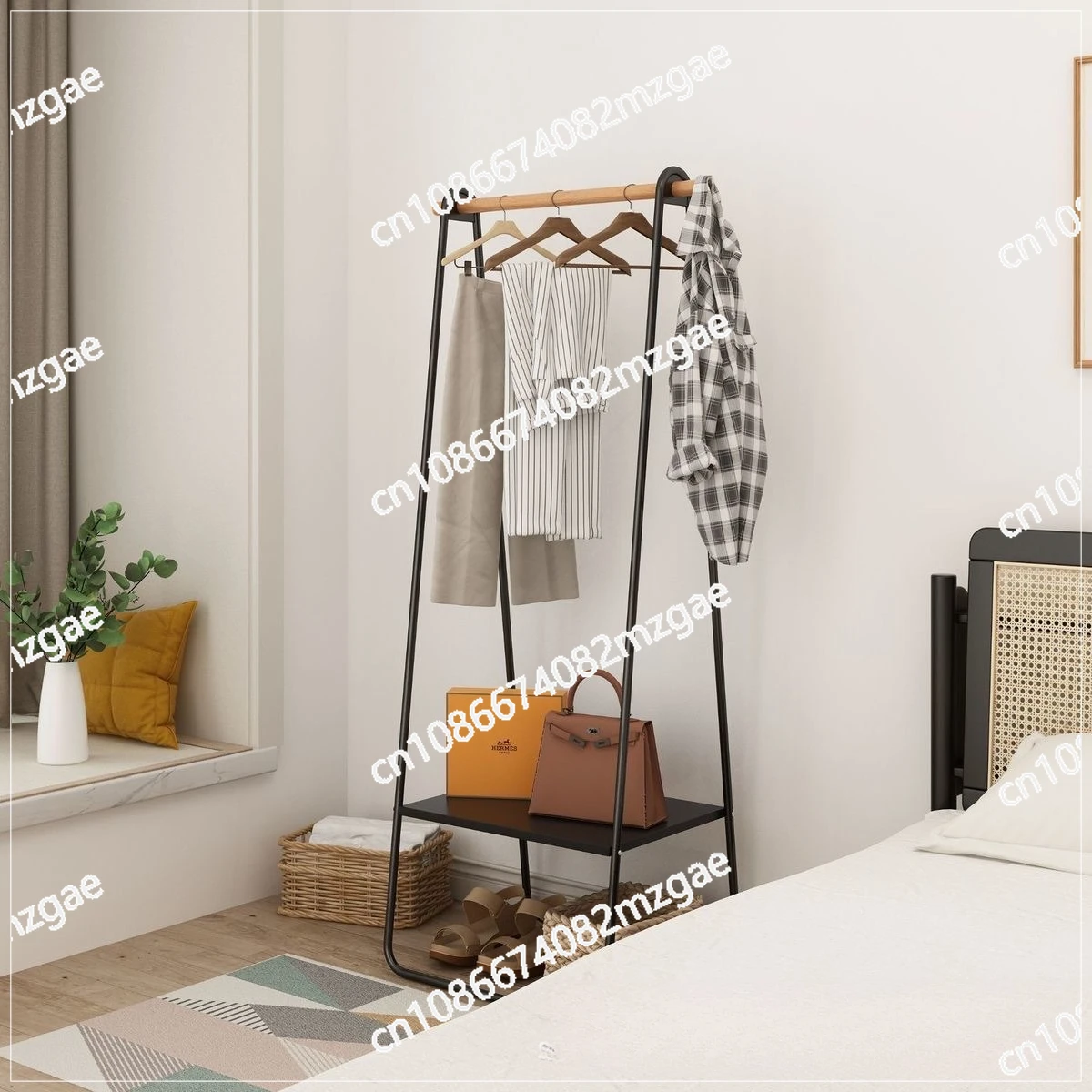 

Clothes drying rack Floor to ceiling Hanging rack in master bedroom Balcony Clothes drying rack