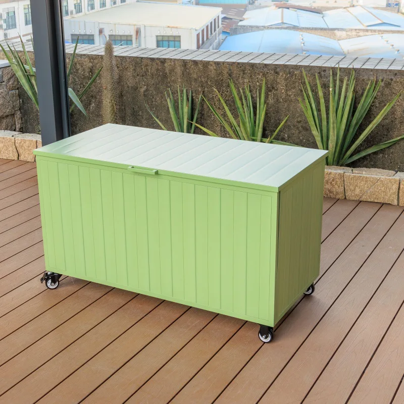 Outdoor storage box Courtyard Garden Villa Hotel Balcony Rooftop Simple atmosphere Convenient mobile storage storage box