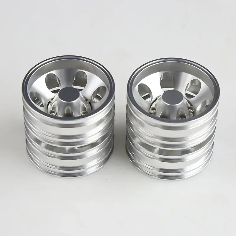 Cubos de roda dianteira e traseira para carro rc, cubos de roda para trator, trator, caminhão, escalada, carro de carga, 1/14 tamiya