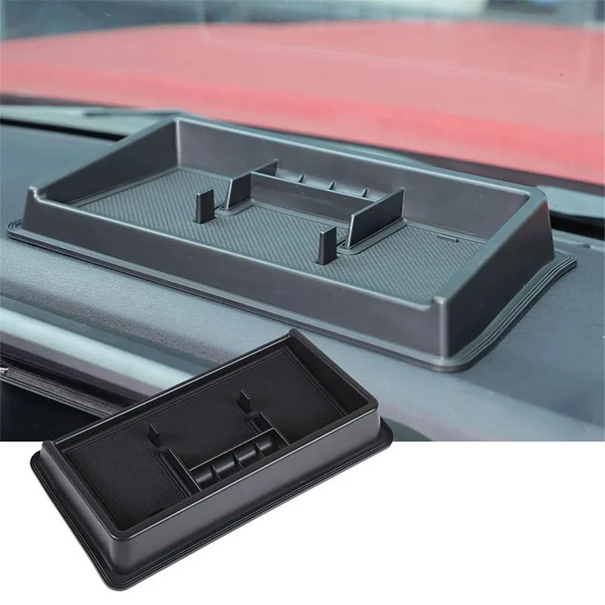 For 2016-2022 Central Control Dashboard Storage Box Phone Holder Tray Organizer Car Accessories