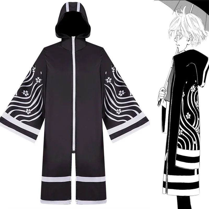 Tokyo Revengers Senju Kawaragi Hooded Coat Brahman Rindou Haitani Men Women Cloak Kimono Jacket Halloween Cosplay Clothing