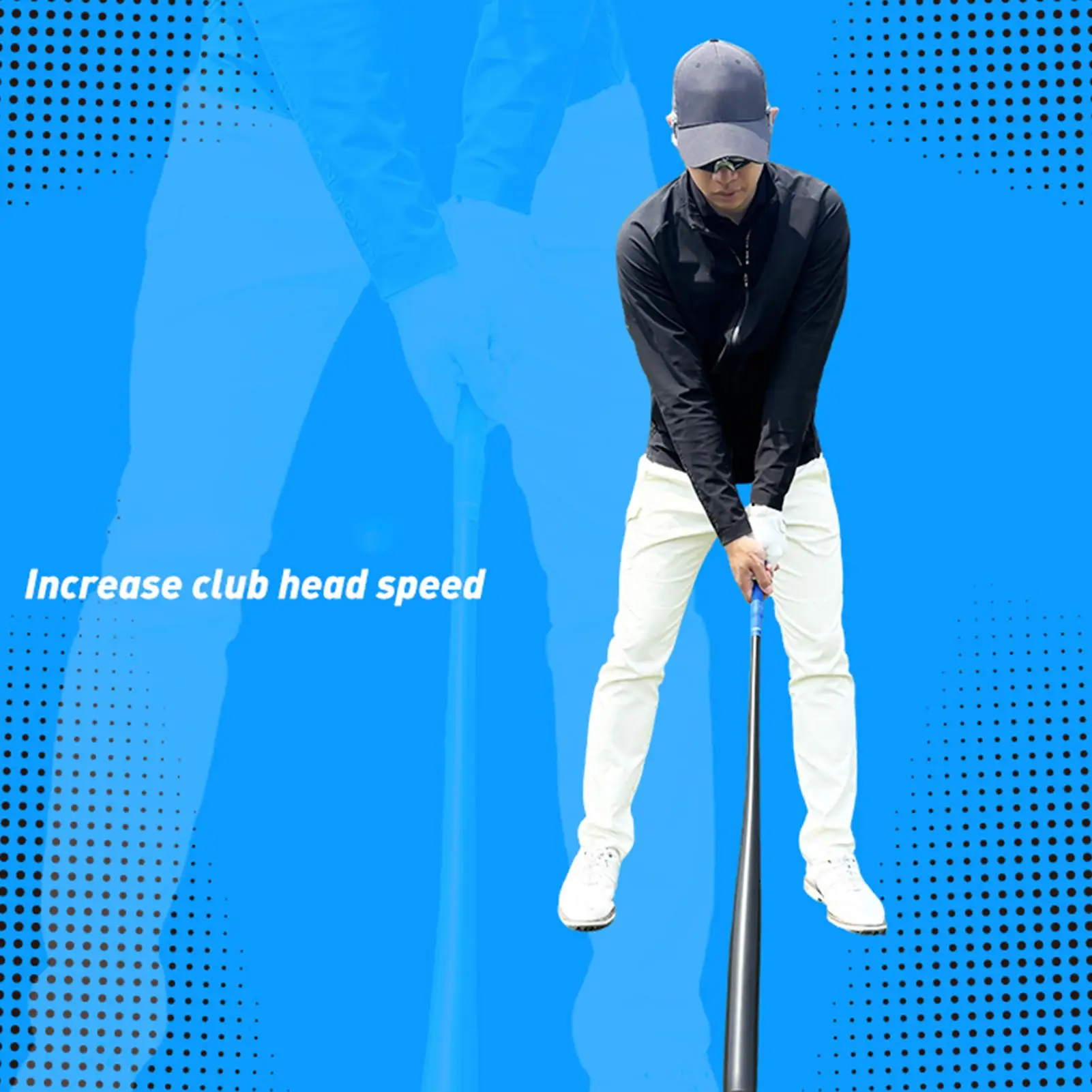 

Golf Swing Trainer Bendable Golf Swing Training Stick Professional Correcting Equipment Non-slip Grip Golfer Accessories For