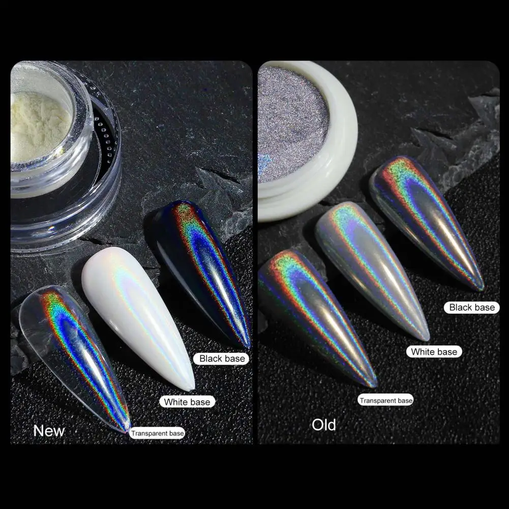 Excellent Rainbow Color Superfine Nail Mirror Powder Manicure Powder High Saturation  DIY