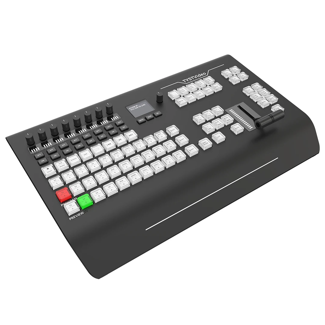 TYST TY-K1700HD Video Switcher,Guide Switching Station Control Panel,Support Controlling BMD ATEM 1 M/E Series and Vmix Software