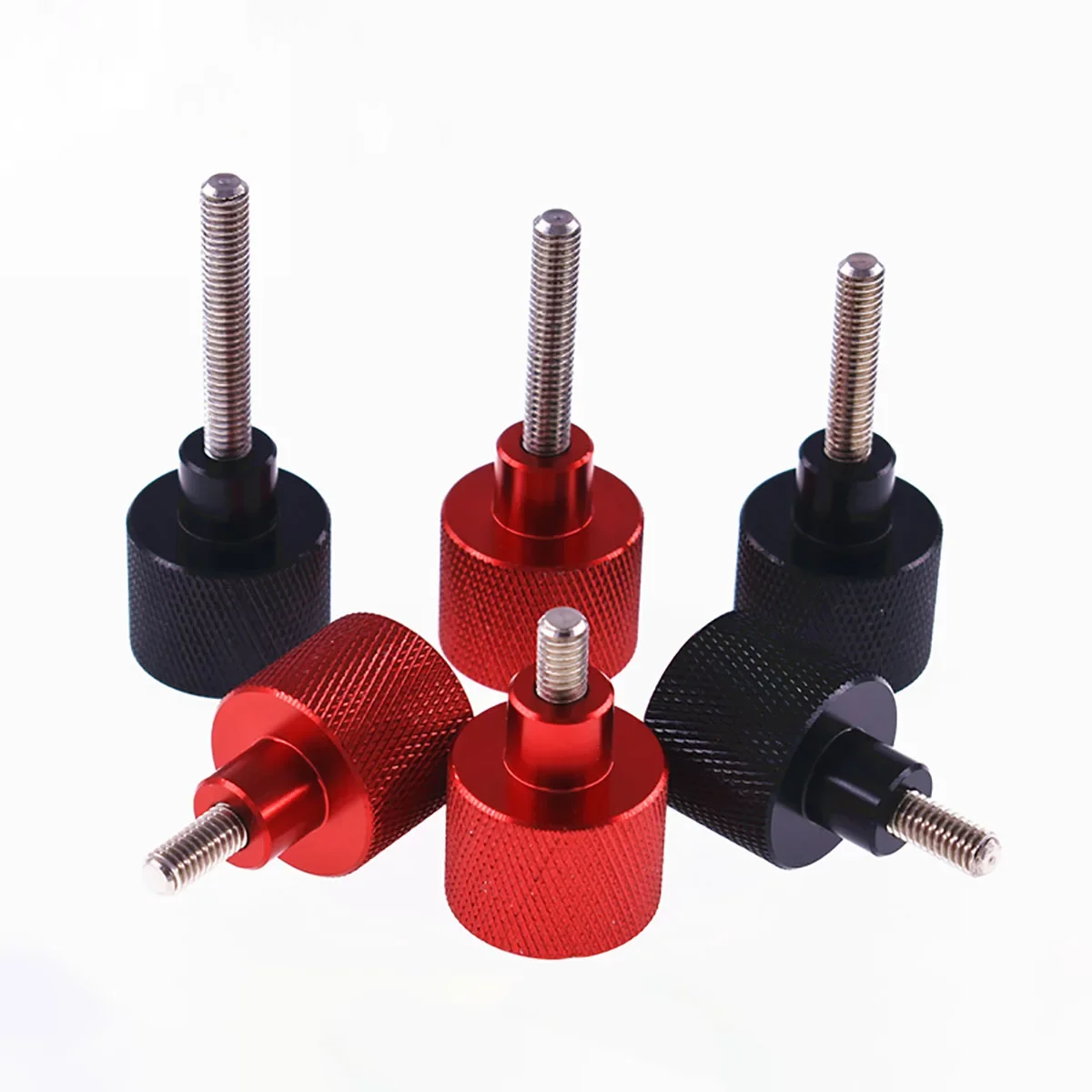 Tornillos de cámara para placa de liberación rápida, tornillo de pulgar moleteado de aluminio, tornillo de ajuste manual de alto paso, rosca de acero inoxidable de 6-60mm, 1/4
