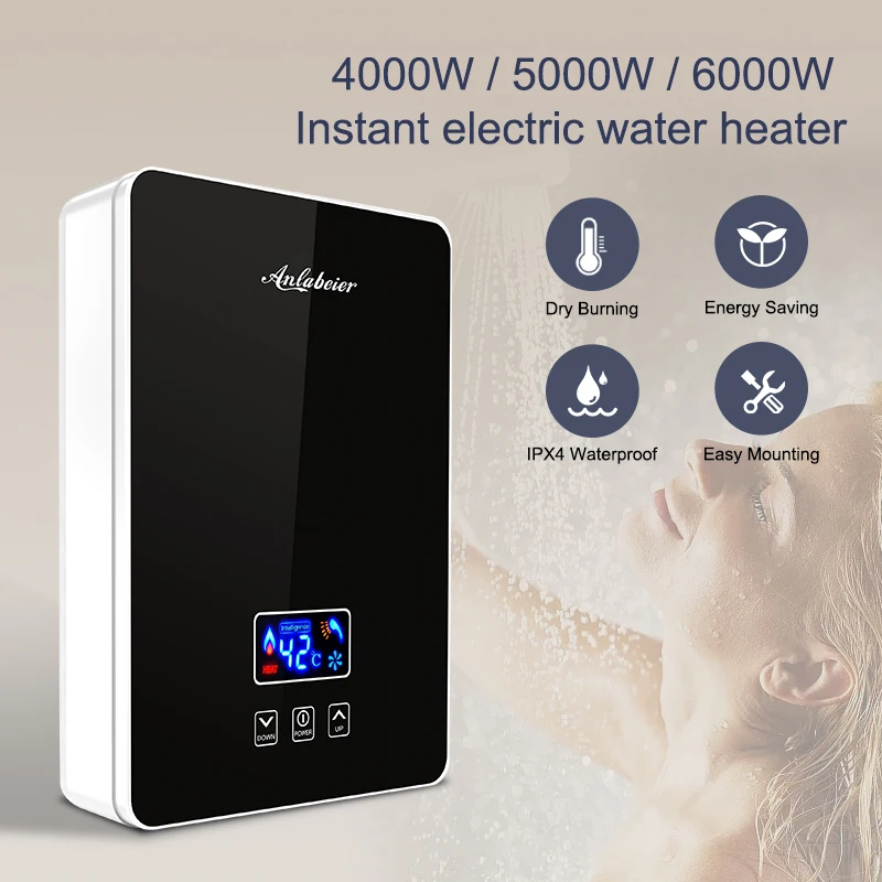 Toilets and Sinks Bathroom Elektrische Boiler Shower Tankless Electric Instant Water Heater for House