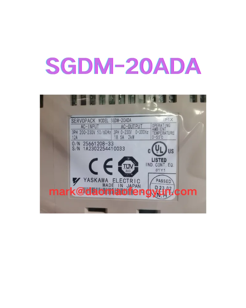 

Новый сервопривод SGDM-20ADA