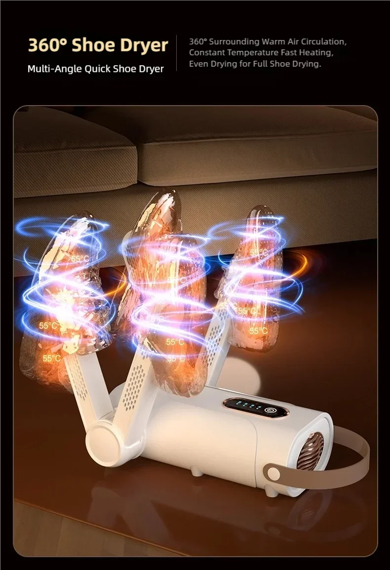 TINSOL Vierarmiger Schuhtrockner mit Duft 48 ° C Intelligente UV-Licht-Sterilisation und Desodorierung mit konstanter Temperatur – Detail 8