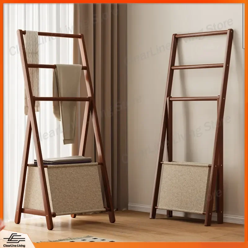 Simple Modern Floor to Ceiling Coat Rack Bedroom Cloakroom Hanging Hanger Bedside Drying Rack Clothes Storage Shelf
