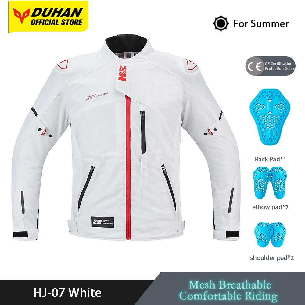 

Summer Breathable Motorcycle Jacket Men Anti-fall Motocross Jacket Reflective Motorbike Riding Jacket Moto Biker Coat