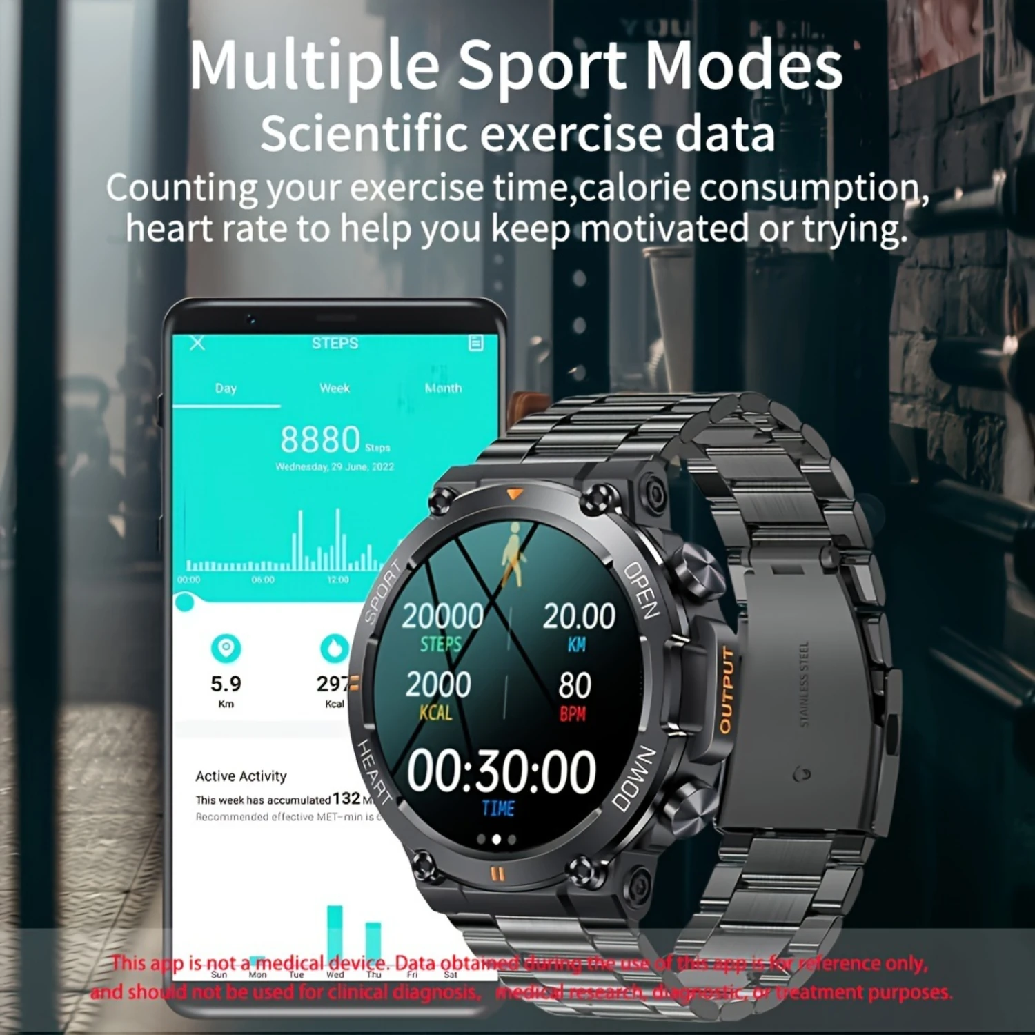 

Sport Smart Watch For Men Women, Wireless Call Smart Watch With 1.39-inch Large Screen, 400mAh Battery Long Standby, Pedometer,