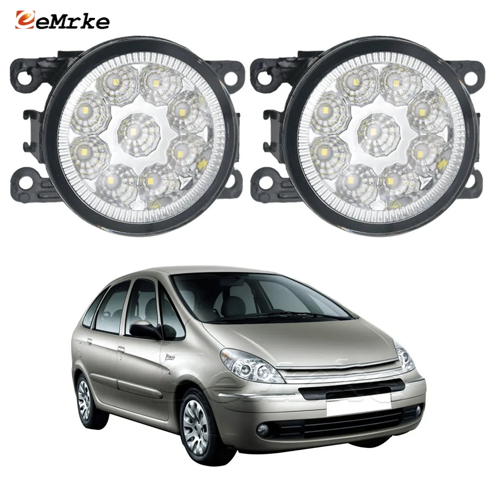 

Противотуманные фары EEMRKE, 2 шт., 9 светодиодов для Citroen Xsara Picasso N68 2005 2006 2007 2008 2009 2010 2011 2012 2013 H11, противотуманные фары