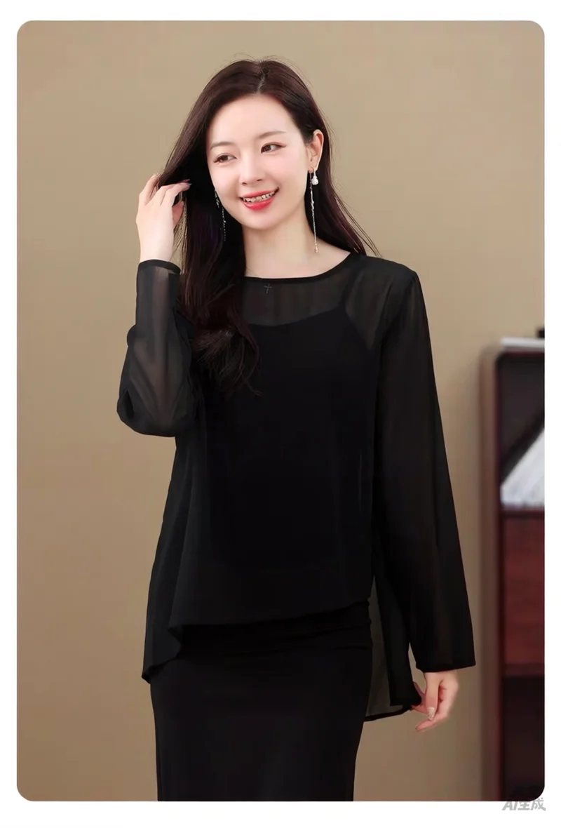 Top in chiffon con protezione - Asymmetric Top Women recensione e prezzo