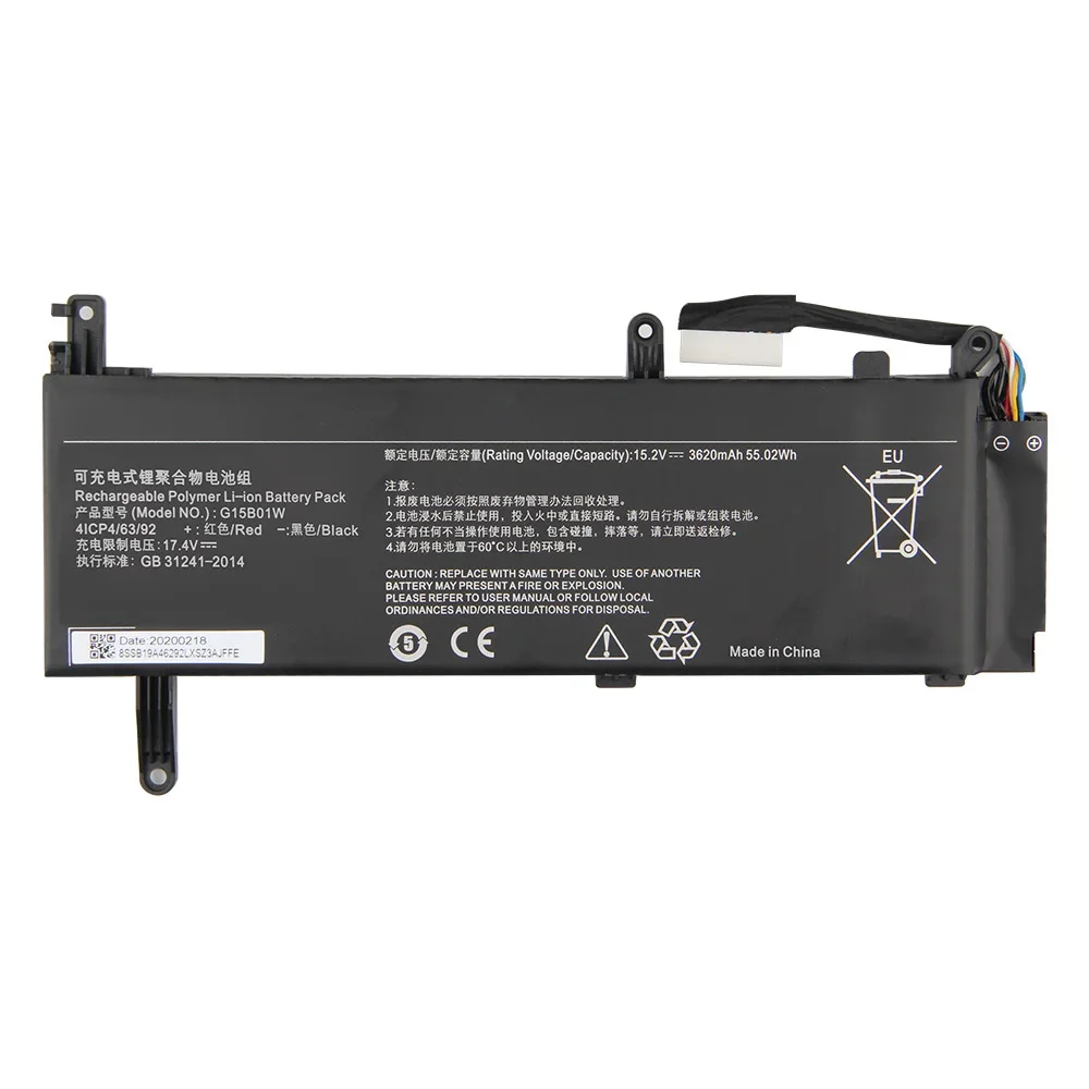 Replacement Battery G15B01W For Xiaomi Mi Notebook 15.6