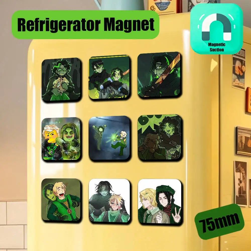 For Morro Lloyd Refrigerator Magnets Metal Icebox Cabinet Custom Fridge Magnetic Card Cover