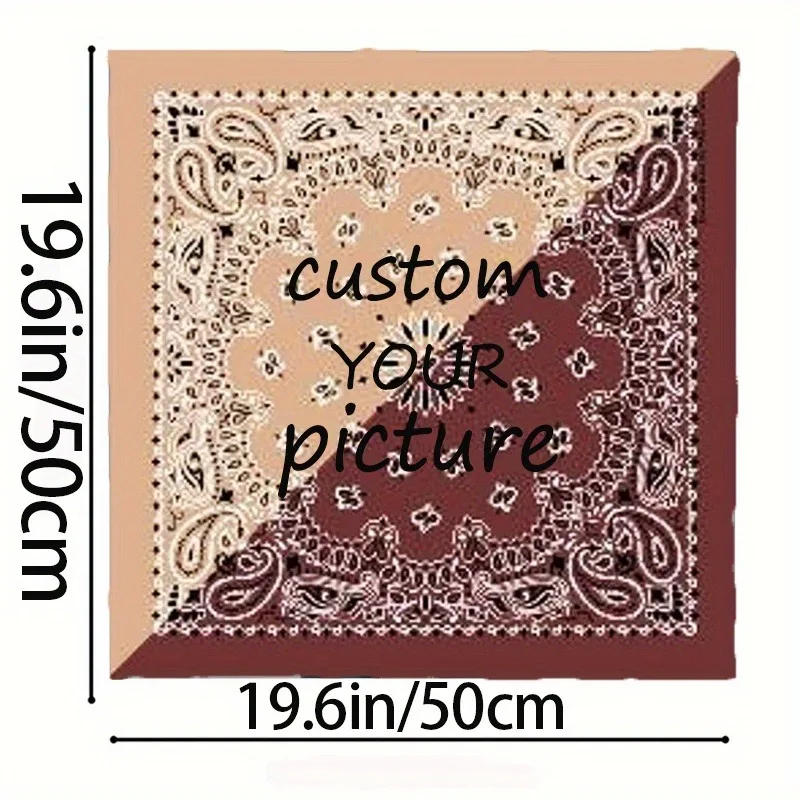Custom Silk Scarf Personalized Scarf for Women Luxury Photo Name Pattern Birthday Gift Wedding Anniversary Gift Multiple Sizes