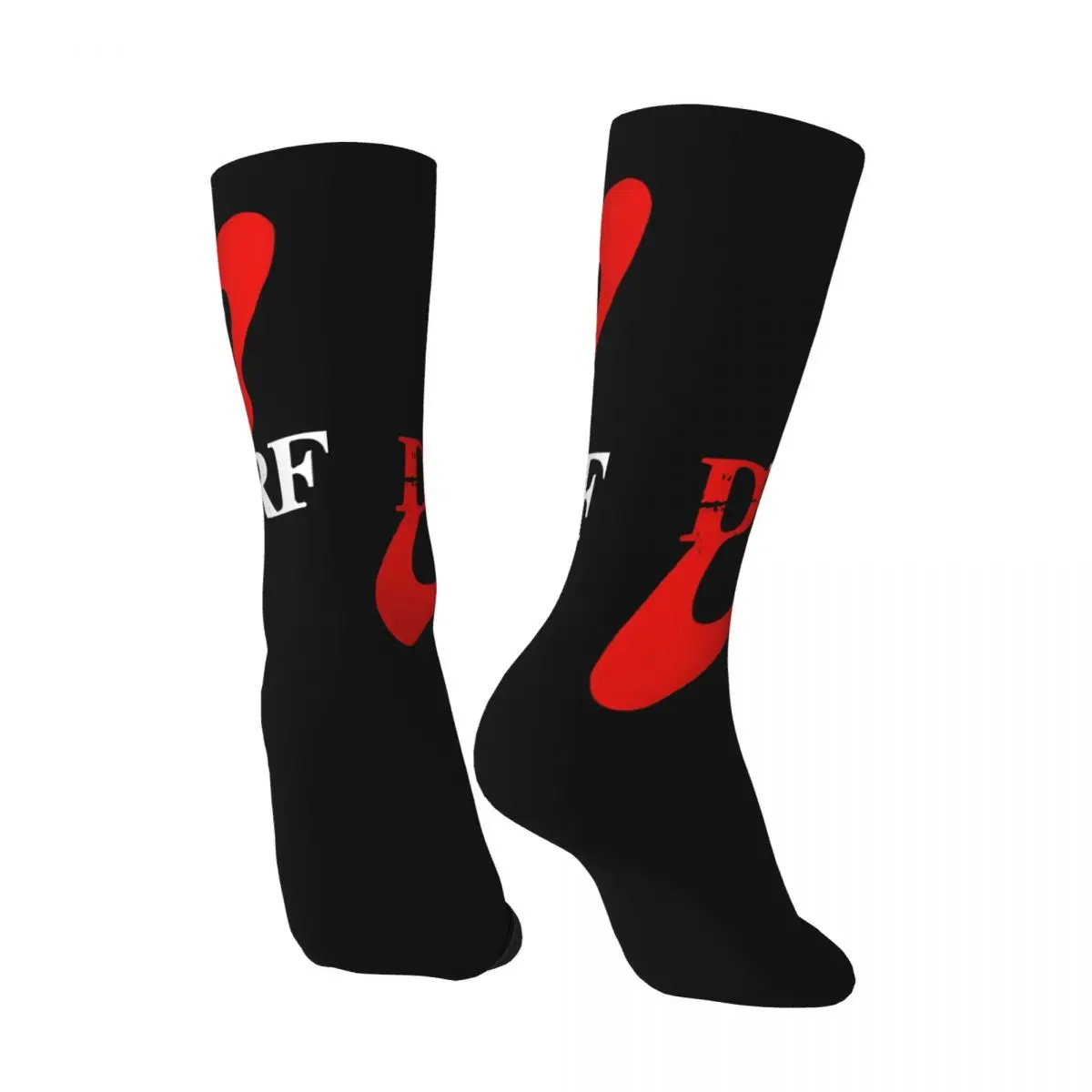 Crazy compression Red Dwarf Logo Sock for Men Harajuku Red Dwarf Quality Pattern Crew Sock Novelty