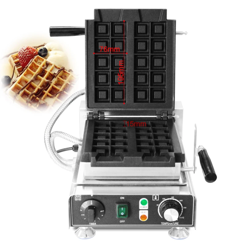 

Commercial Grouting waffle makers belgian waffle maker Cubes Waffo Bites Square Rotating Waffle Making Machine