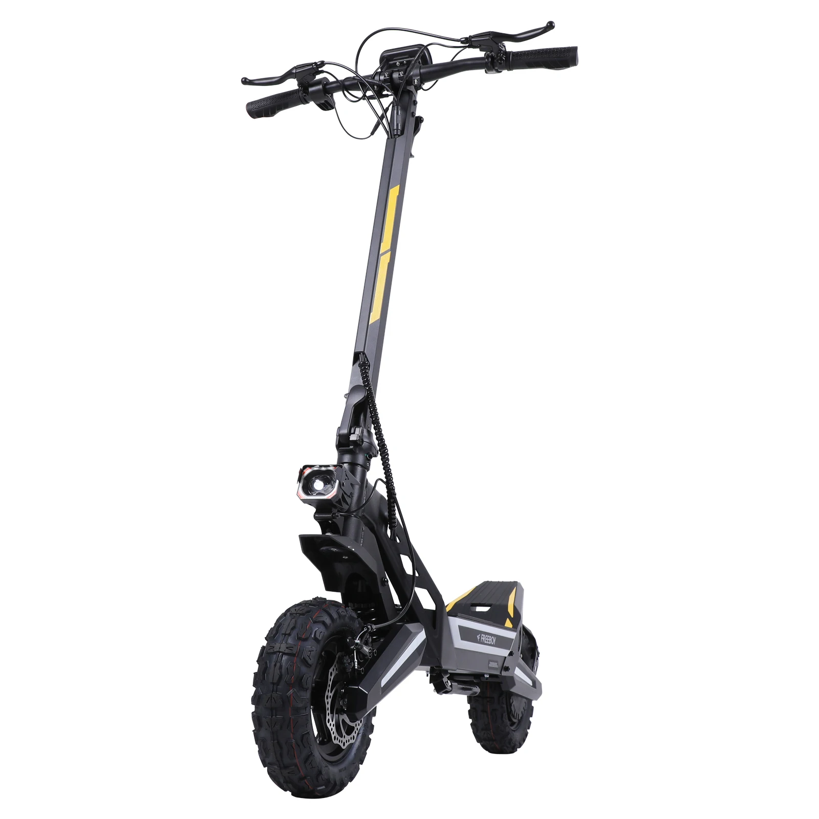 Patinetes eléctricos para adultos FREEBOY J2MAX 1200W 48V 18.2Ah, autonomía de 50 km, todoterreno, neumáticos anchos de 11 pulgadas, doble