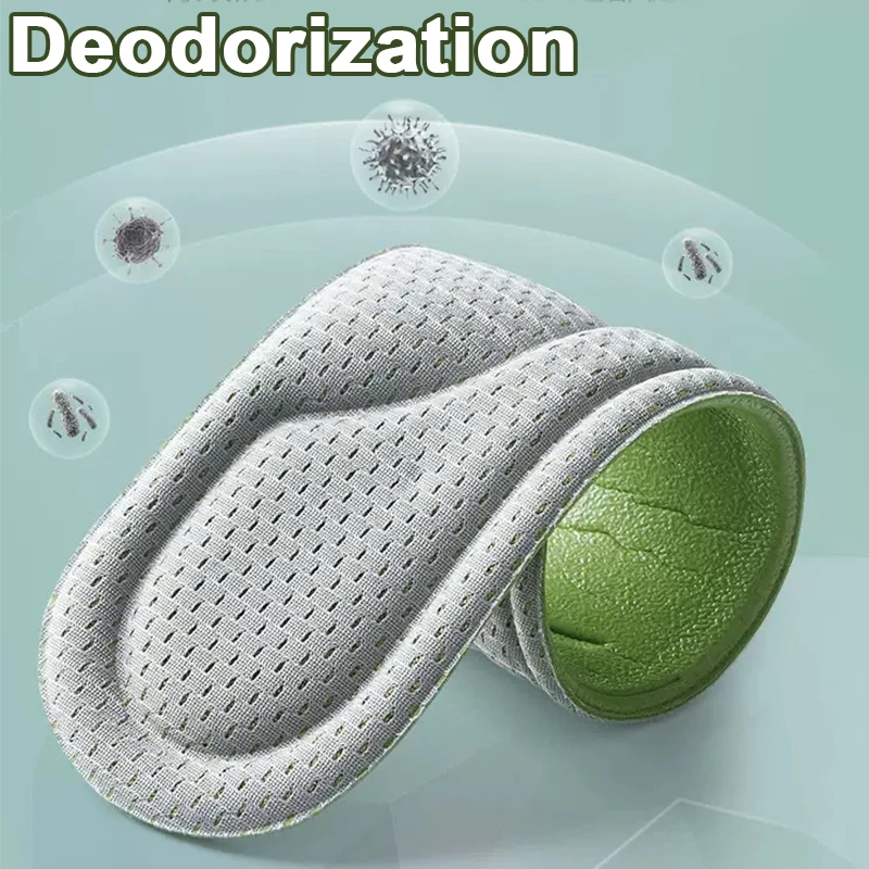 2PCS Soft Memory Foam Insoles for Shoes Men Women Deodorant Absorb-Sweat Massage Sport Insole Feet Orthopedic Shoe Sole Running image 3