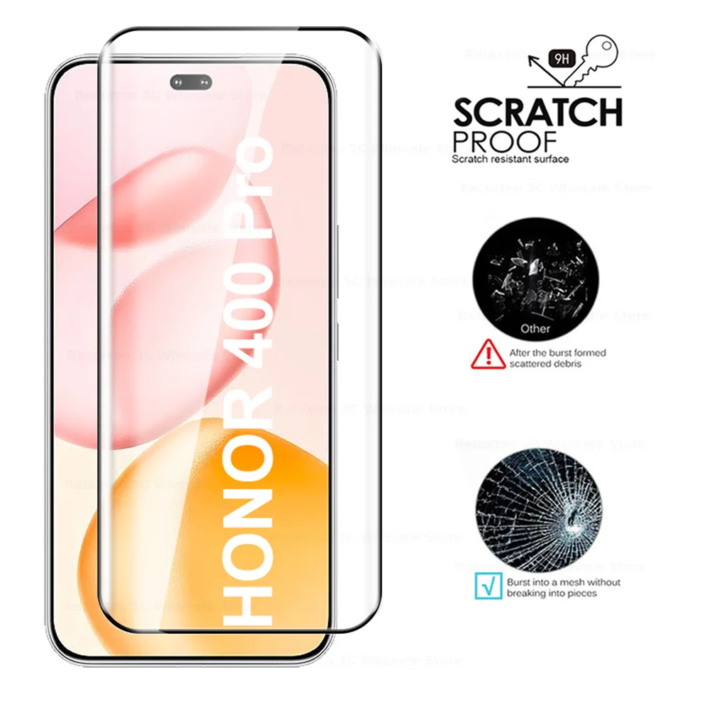 واقي شاشة Honor400Pro Glass 2In1 لهاتف Honor 400 Pro عدسة زجاجية على Honor 400Pro Honor400 Pro 5G 2025 أفلام من الزجاج المقسى #2