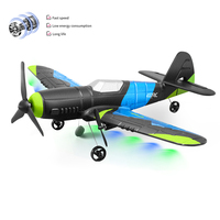G8 RC Fighter Plane 2.4G EPP Foam Aircraft LED Light Fixed Wingspan 2CH Remote Control Glider Toys for Kids Gifts