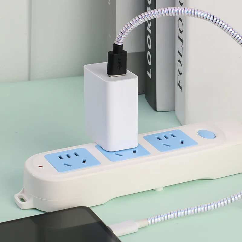 Phone Wire Cord Rope Protector for Data Cable, Charger Cover, Spiral Winder, Protection Wrap, Anti-Scratch, Line Cord