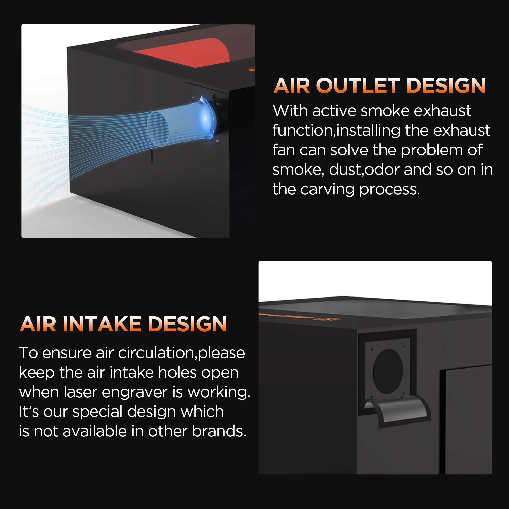 ACMER R20 Protective Cover For Laser Engraver Enclosure with Vent Eye Protection Dustproof Noise Reduction Engraver Accessories