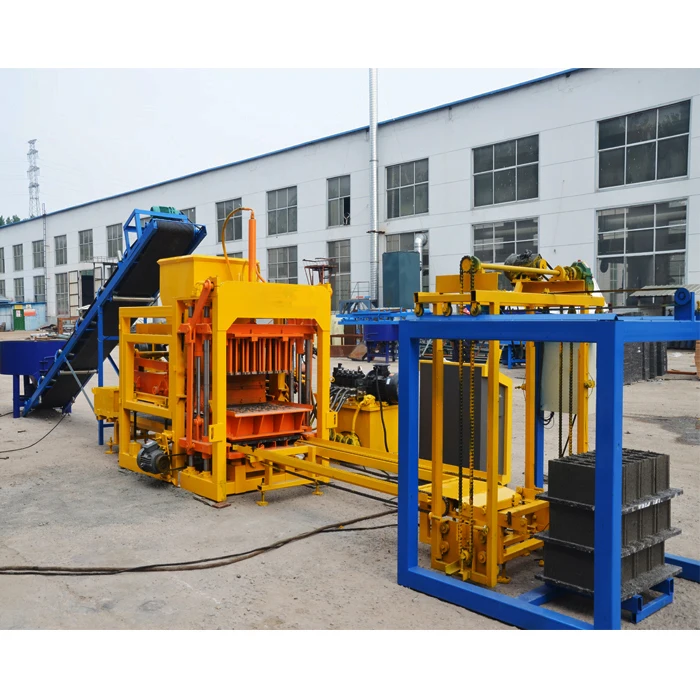 QT4-15 Full Automatic Money Maker Interlock Paving Machine Fly Ash Block Production Line Construction Machinery in Italy