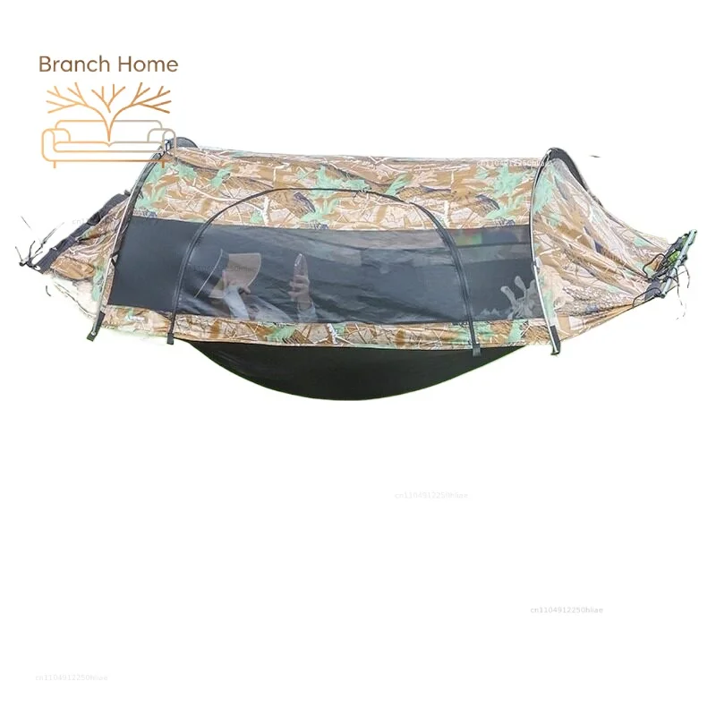 Hammock Outdoor adult thickened anti-rollover 2026 new sunshade anti-mosquito camping air tent hammock on tree