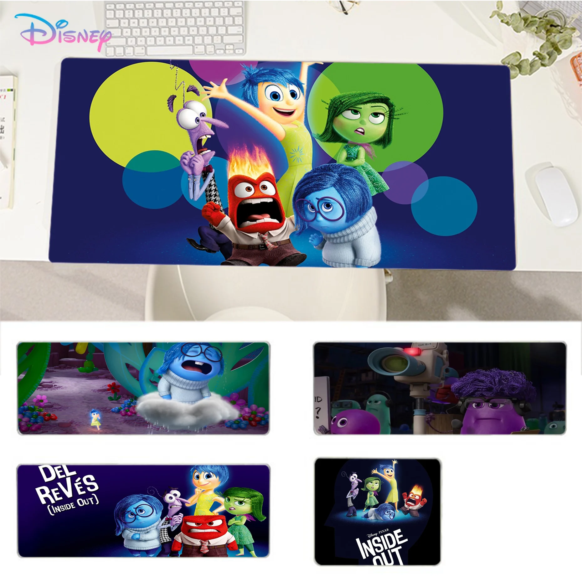 Disney Inside Out Mousepad Beautiful large gaming mousepad L XL XXL gamer mouse pad Size for Game Keyboard Pad for Gamer