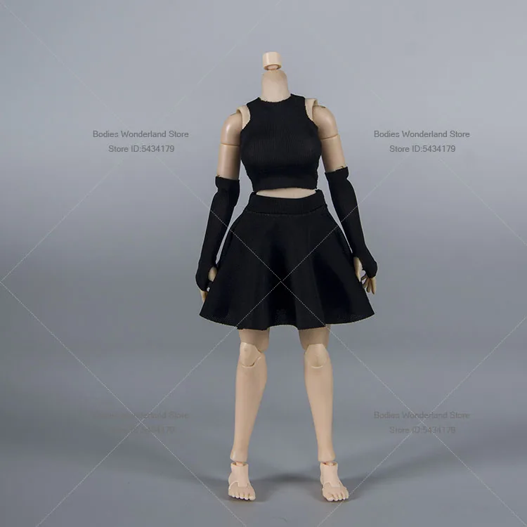 

In Stock 1/12 Scale Female Soldier Elastic Short Pleated Skirt Model Clothes For 6inch Action Figure Doll