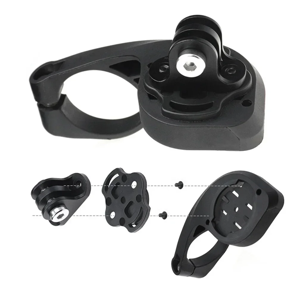 Adattatore di montaggio in lega di alluminio per Garmin bicicletta Computer supporto maschio staffa Action videocamere supporto per montaggio su luce