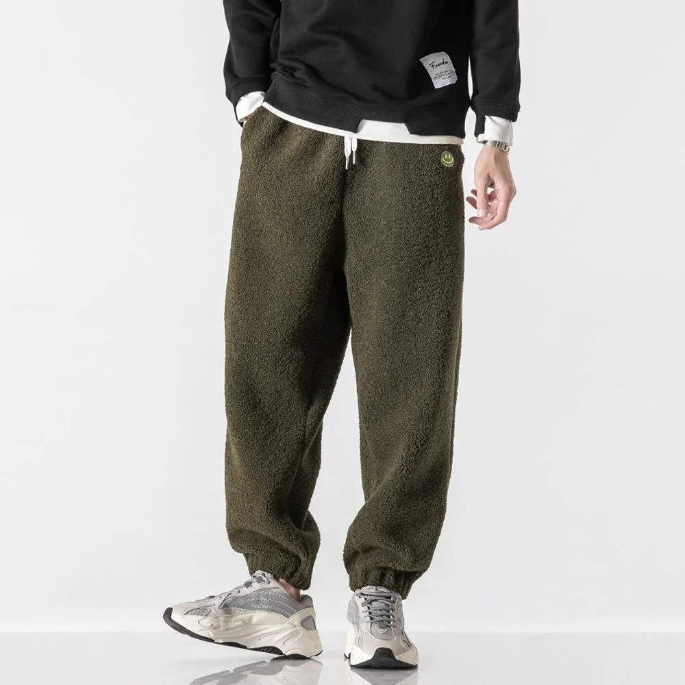 

Autumn Winter Polar Fleece Thick Casual Baggy Pants Harajuku Fashion Harem Pants Men Clothing Plus Size Joggers 5XL