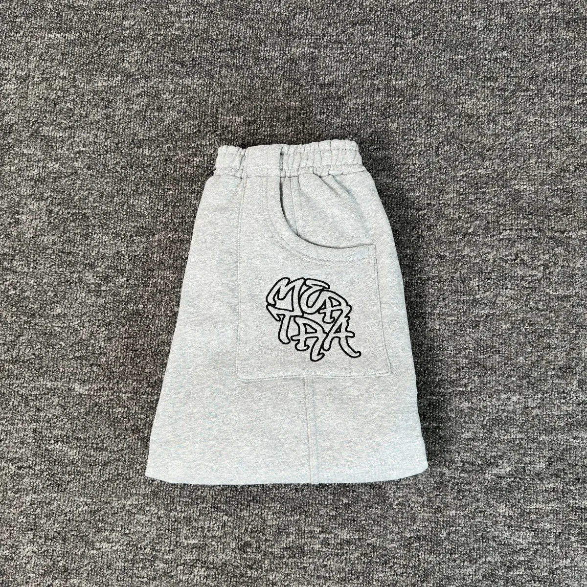 

Mertra Grey Patchwork Shorts Men Women Best Quality Jogger Drawstring Breeches ﻿