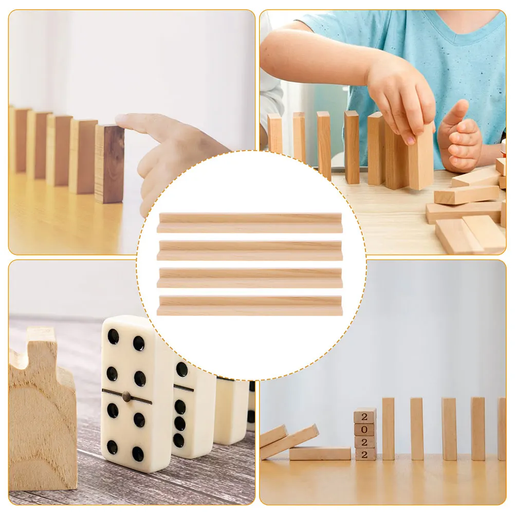10 pezzi vassoio ornamenti per lettere in legno vassoi domino supporto per giochi di carte decorato supporti da tavolo avorio anziani