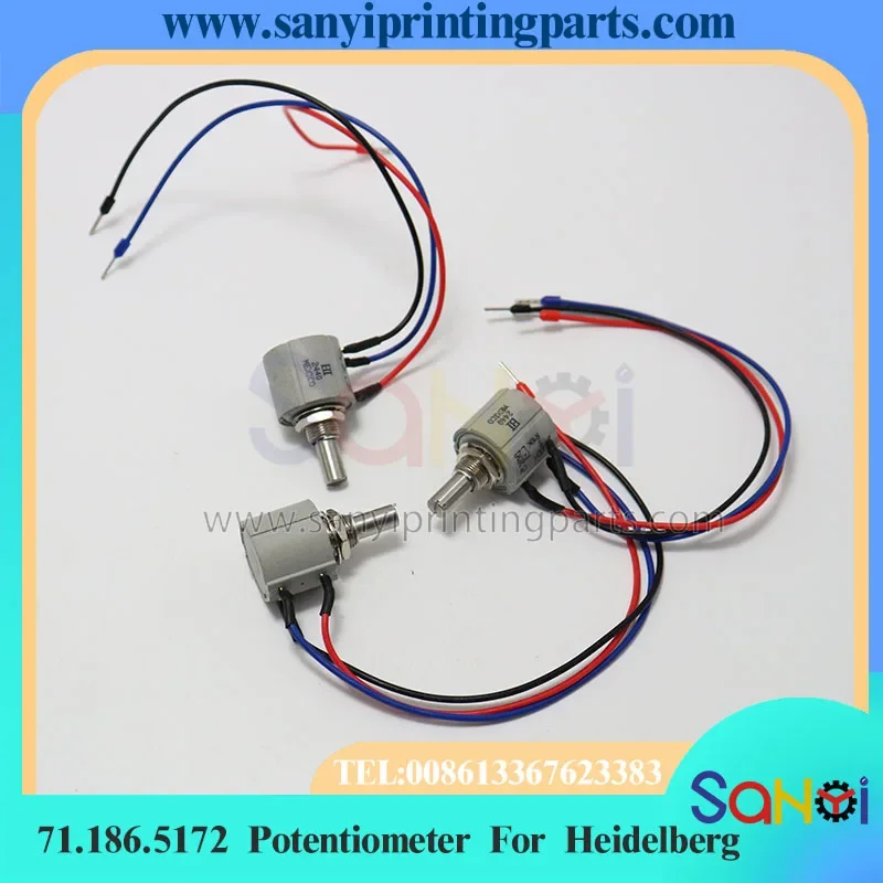 5 uds potenciómetro Heidelberg 71.186.5172 Cable Beckmann 7286 10k Ohm para máquina de impresión CD102 SM102 SM74