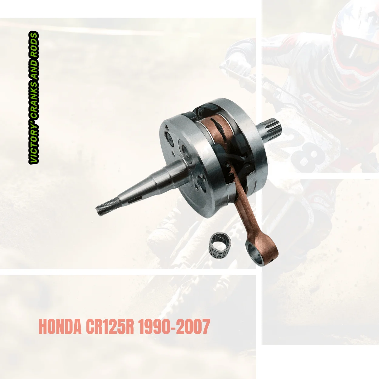 

VICTORY' CRANKS AND RODS FOR HONDA CR125R 90-07 DIRT BIKE NEW CRANKSHAFT ASSEMBLY