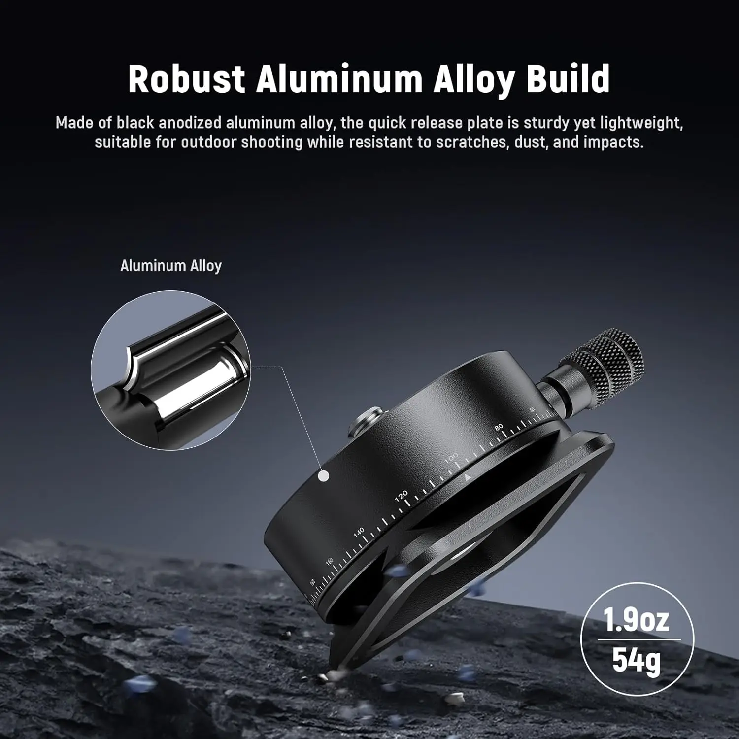 NEEWER 파노라마 퀵 릴리즈 플레이트 360 °   DSLR 카메라 캠코더용 스케일드 패닝 헤드 카메라 삼각대 마운트 어댑터 ﻿