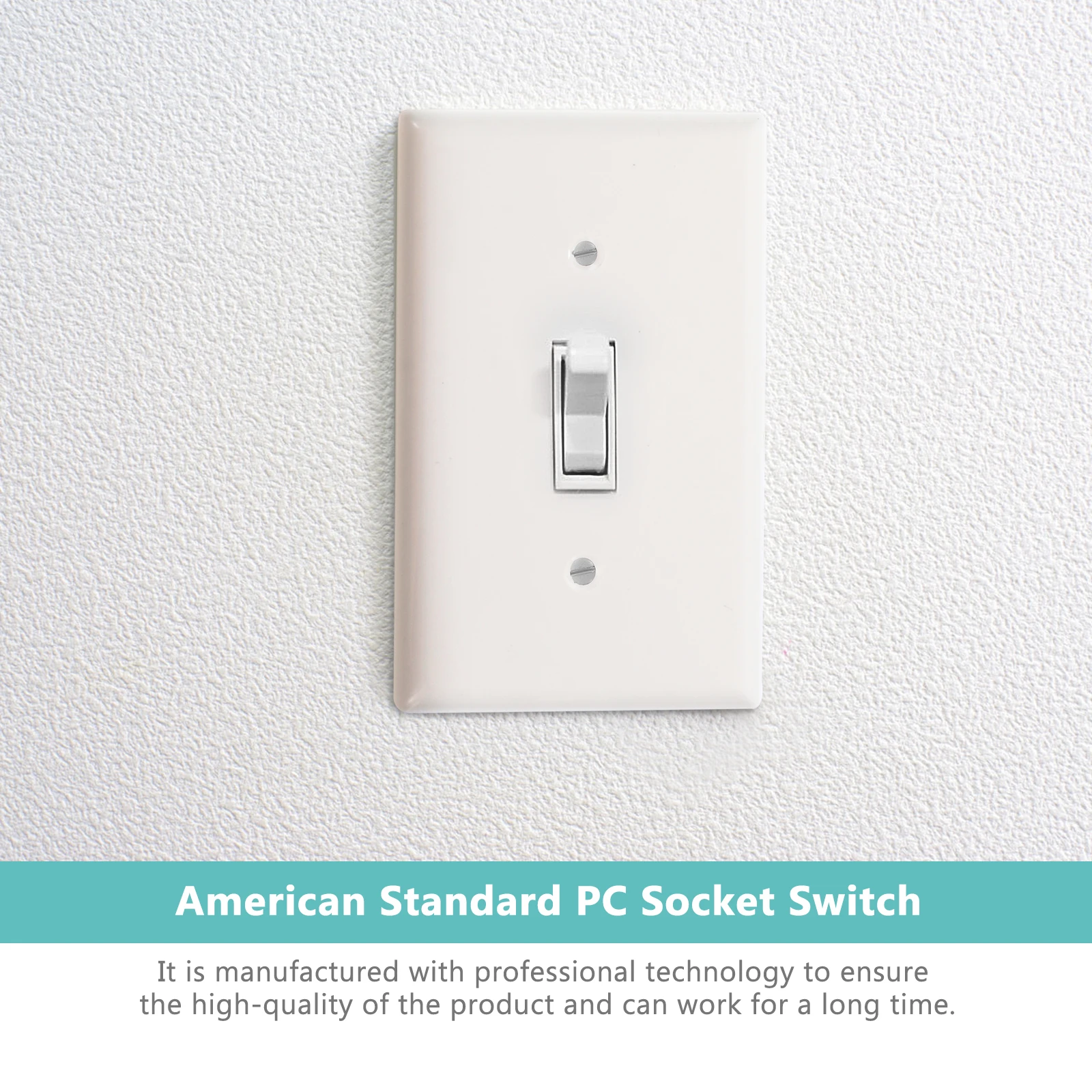 

2pcs Us Light Home Electrical Plug Plate Durable Pc Material Impact Resistant Heat Resistant Smooth Finish Protective Outlet