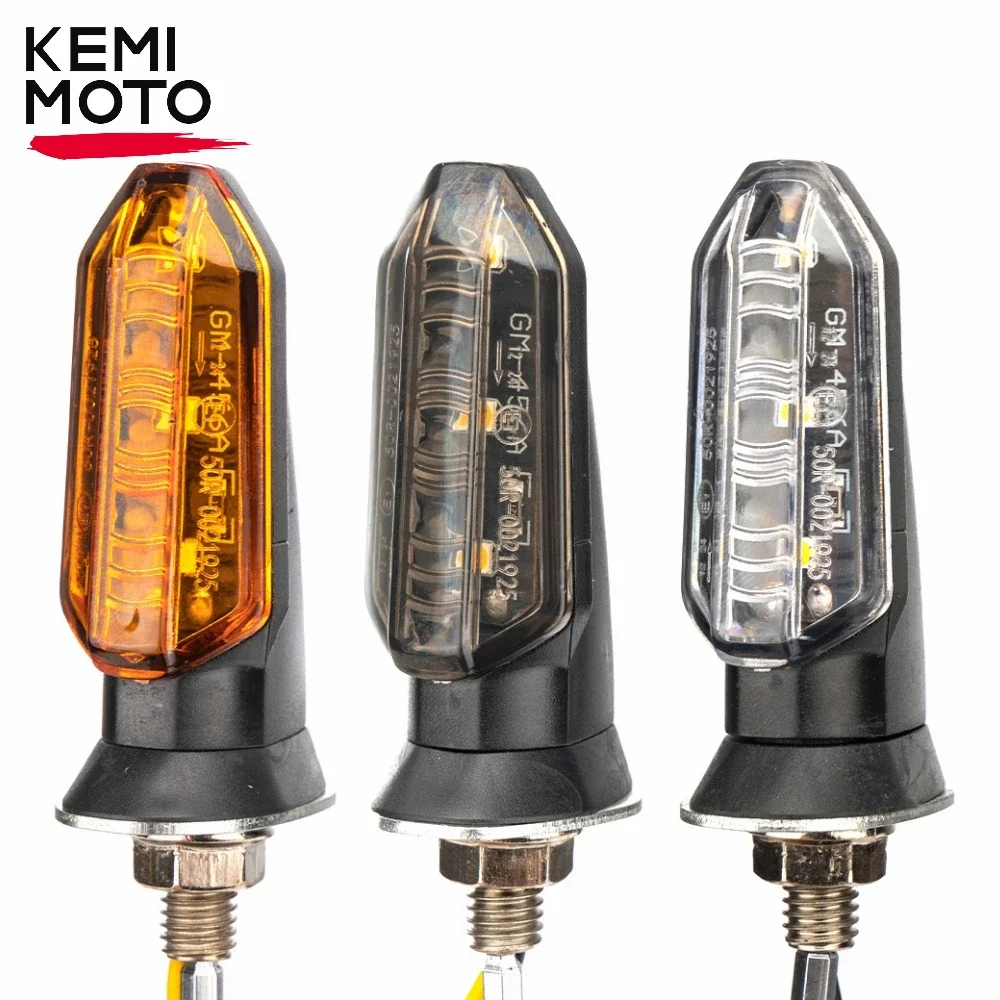 

Motorcycle LED Turn Signals Lights 12V Flasher Amber Flashing Light Blinker Waterproof Signal Lamp 8mm Bolt For Honda for Suzuki