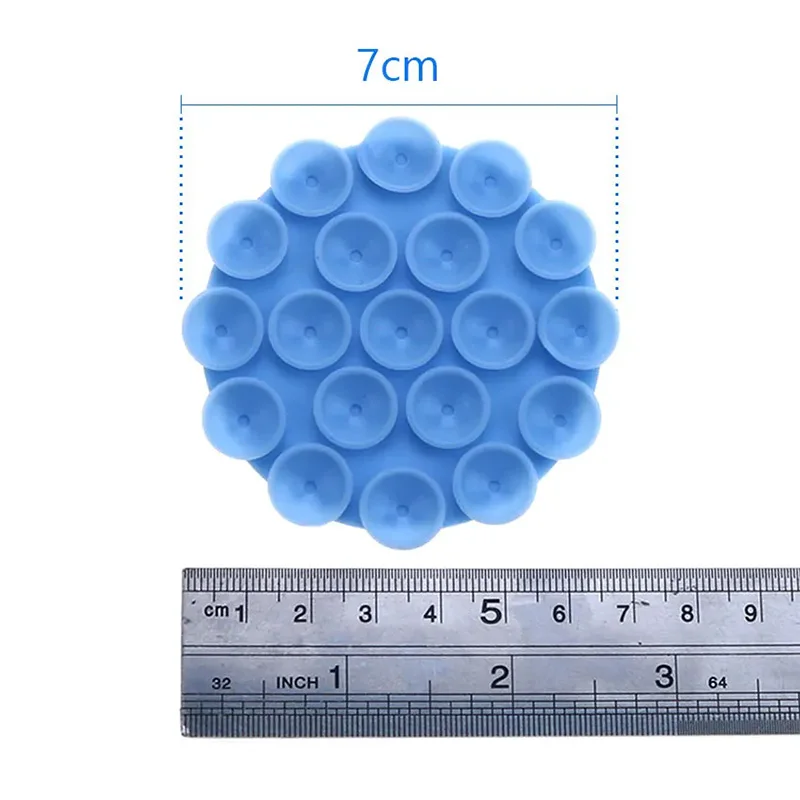 Circular Silicone Single-sided Suction Cup Bluetooth Speaker Car Phone Holder Back Rubber Fixing Clip Silicone Suction Cups