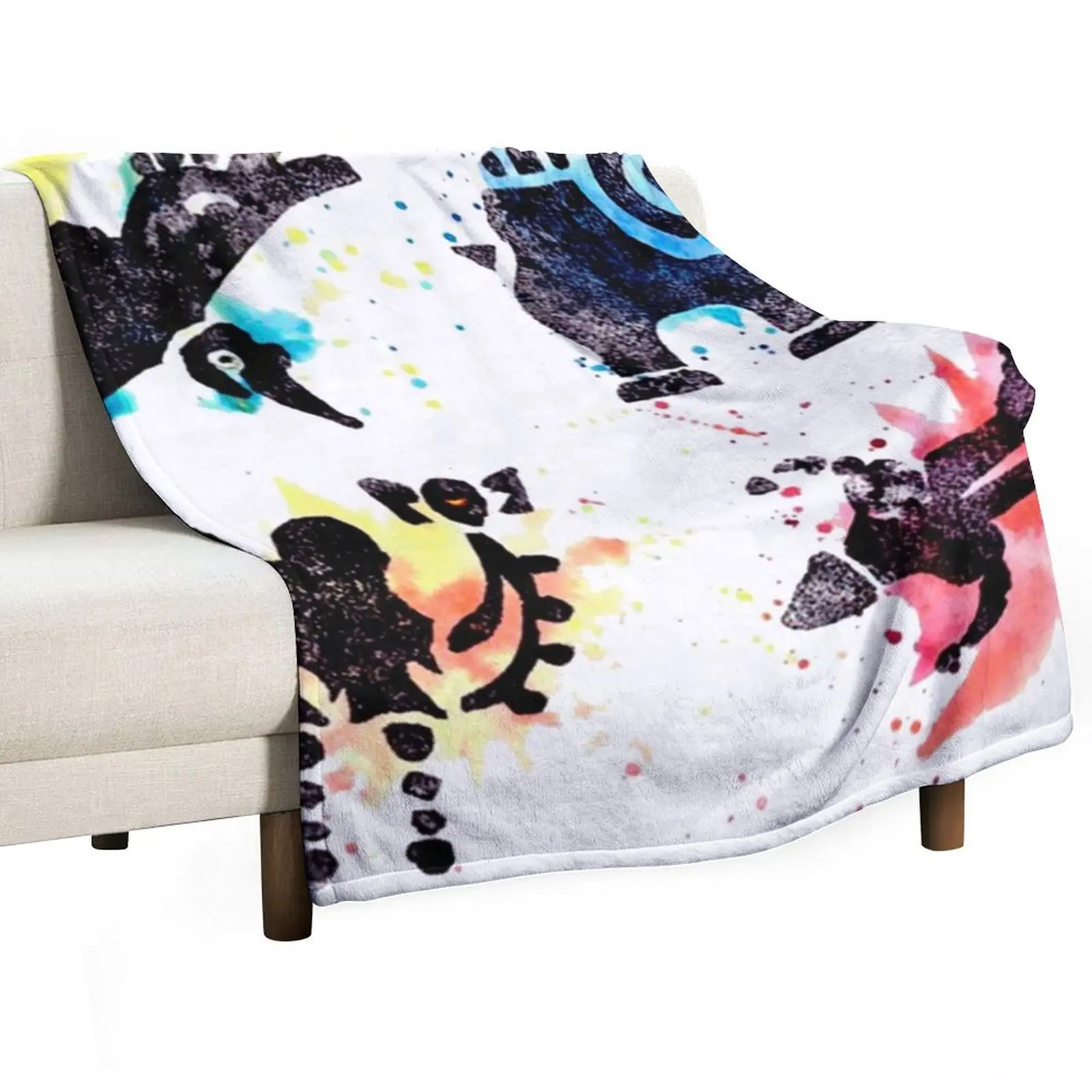 DIVINE BEAST Throw Blanket Wrinkle Resistant Lightweight Blanket