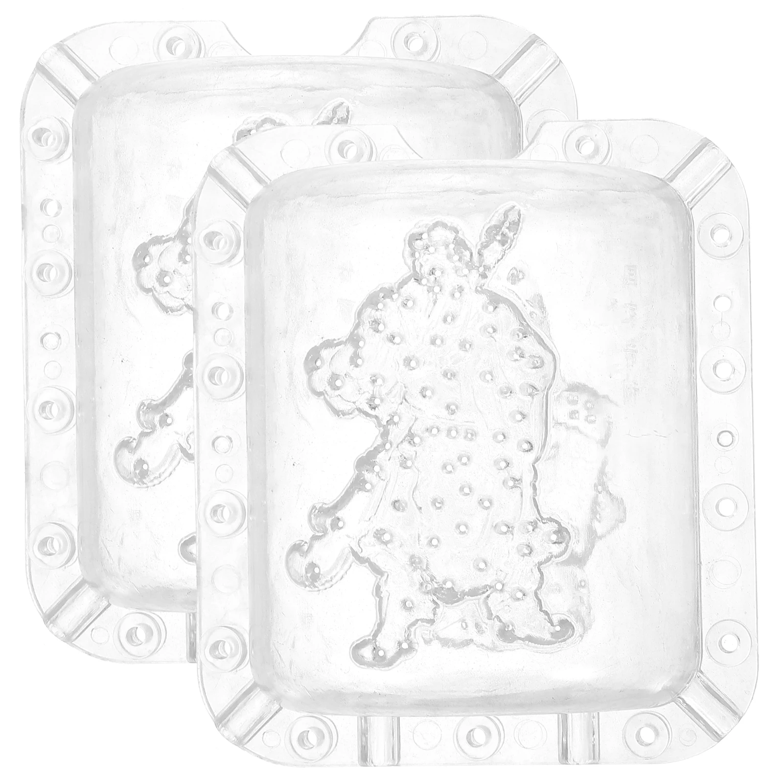 

2 Pcs God of Wealth Mold Fruit Shaping Molds Fruits and Vegetables Planting Plastic Multi-function Growing Transparent Forming