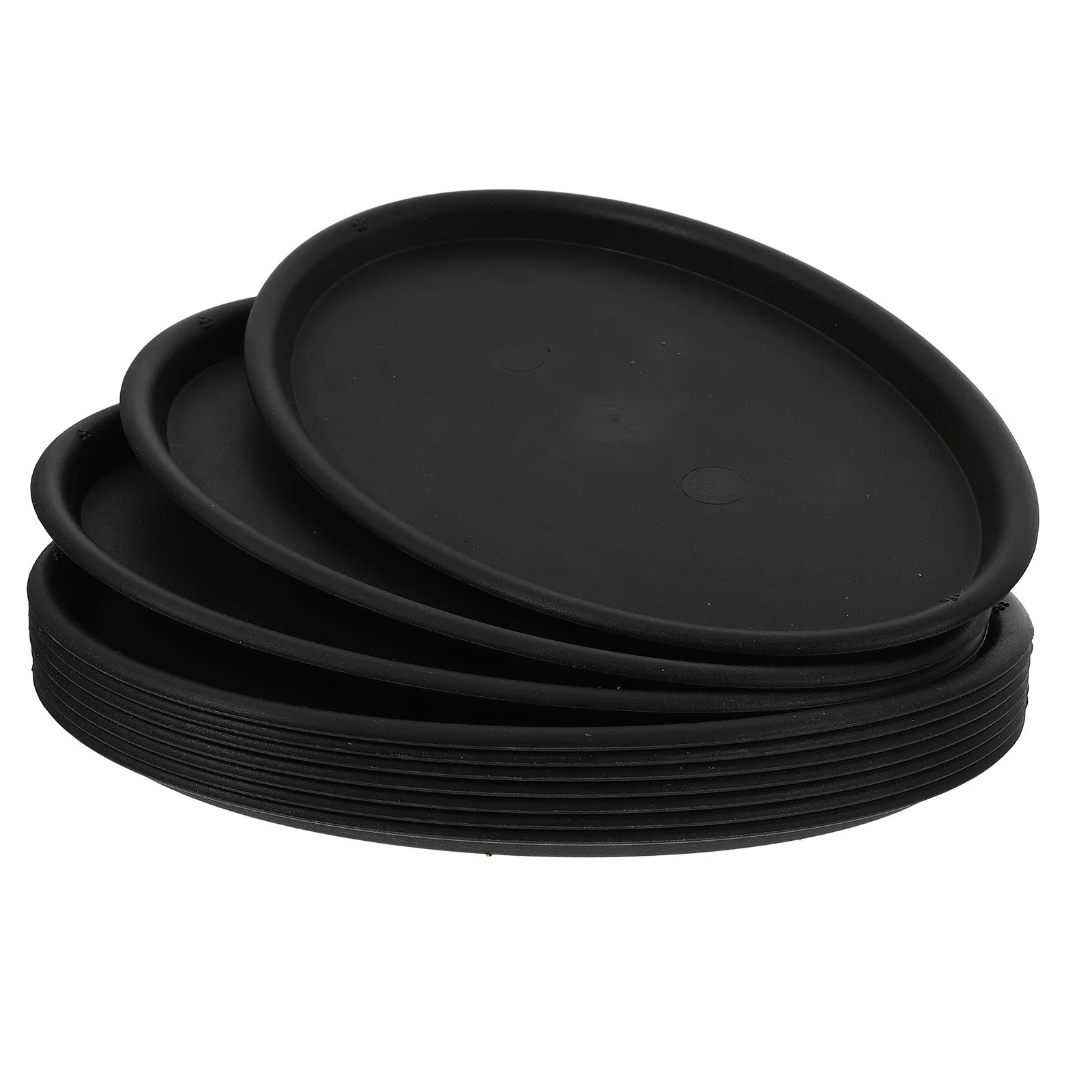 

10Pcs Oval Plastic Plant Drip Tray Waterproof Heavy Duty Saucer Plant Pot Tray Indoor Use Decorative Saucer Garden Water Plate